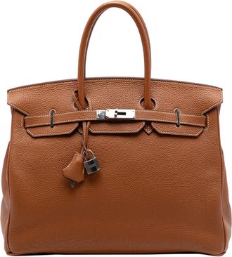 Herm&egrave;s Hemres Gold Togo Birkin Retourne 35