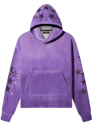 Amiri Hoodie met sterpatch - Paars