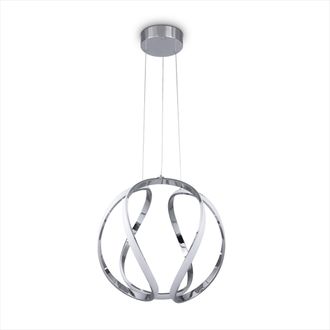 Paco Home Led Luminaria Suspensi&oacute;n Decoraci&oacute;n Sal&oacute;n Comedor Despacho Atemporal Moderna Tipo 2, Chrome - Wei&szlig; (de) - Paco Home