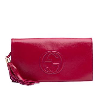 Gucci Soho Clutch Met Franje