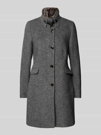 Christian Berg Mantel mit Stehkragen in Anthrazit Melange, Gr&ouml;&szlig;e 42