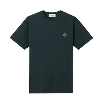Stone Island Short Sleeve Shirts - Heren - T-shirts - Groen - 2XL - Tops