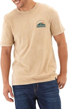 Threads 4 Thought Shoreline Washed Cotton Graphic T-Shirt in Chai at Nordstrom, Size Xx-Large