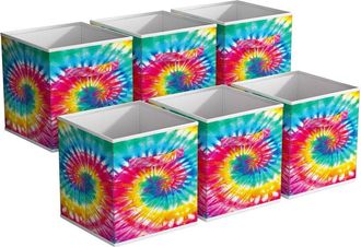 Sorbus 11In Fabric Storage Cubes - Pack Of 6