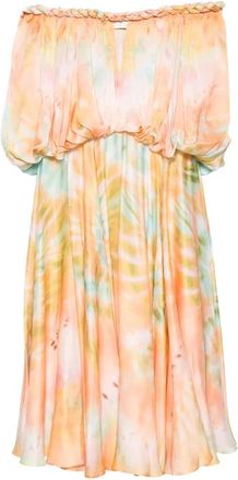 Zimmermann Maxi Dresses, female, Multicolor, Size: S Luna Twist Billow Gown