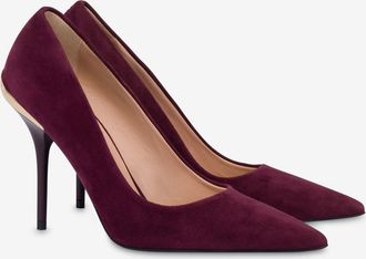 Love Moschino Décolleté in suede - Rosso