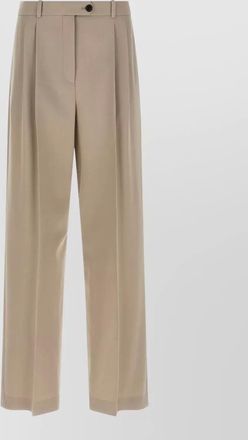 The Row virgil tailored trousers belt loops pleats pockets
