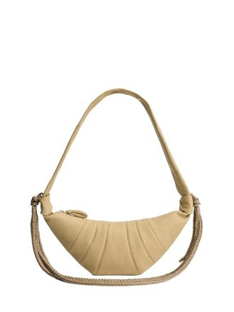 Christophe Lemaire Womens Croissant Bag Beige Main Lining: Cotton Shoulder