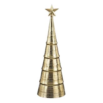 MiCa Decorations &Aacute;rbol de navidad decorativo oro h43xb13xl13cm