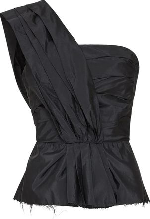 Maison Margiela Blusa monospalla asimmetrica - Nero