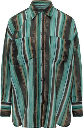 Pinko Multicolor Loose Stripes Shirt
