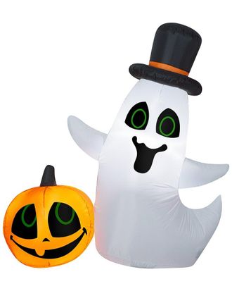 National Tree Company 4 Ft. Inflatable Ghost And Pumpkin
