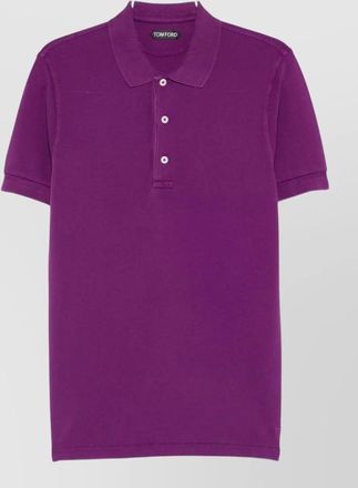 Tom Ford cotton blend polo shirt short sleeves