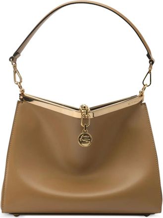 Etro Vela raffia schoudertas - Bruin