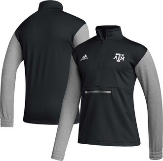 adidas Mens adidas Black Texas A&M Aggies Sideline AEROREADY Half-Zip Top at Nordstrom, Size Xx-Large