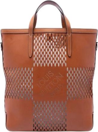 Louis Vuitton Pre-owned Cabas North-South Tote - Dames - Vintage Shopper - Bruin - ONE Size - Leer - Vintage