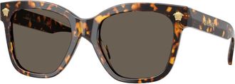 Versace Ve 4511 Zonnebril - Dames - Zonnebrillen - Bruin - 55 MM - Accessoires