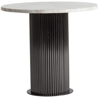 Vical Home Design Beistelltisch Coen Ii &oslash; 50 cm mit Marmorplatte