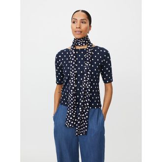 Masai Lightweight Printed Scarf in Navy Blazer at Nordstrom