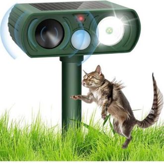 OEM Dispositivo Repelente Ultras&oacute;nico Para Gatos De Uso Exterior, Con Led Solar Y Protecci&oacute;n Contra El Agua Ip65, Para Jard&iacute;n, Patio Y Terraza, Contra Gat