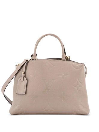 Louis Vuitton Grand Palais Handbag Monogram Empreinte Giant shoulder bag - women - Calf Leather - One Size - Neutrals