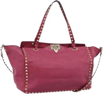Valentino Pre-owned Vintage Tote Bag - Dames - Vintage Handtas - Roze - ONE Size - Leer - Vintage