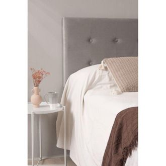 Regalos Miguel Muebles - Cabecero Buttons Terciopelo Para Camas De 90 Y 80 Cm - Gris