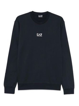 Emporio Armani logo-print sweatshirt - men - Cotton - S - Blue