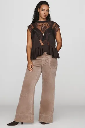 Pilcro Rylan High-Rise Flare Jeans by Pilcro: Corduroy Edition