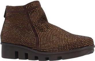 L'Amour Des Pieds Hadirat Leather Bootie in Chocolate at Nordstrom, Size 9.5