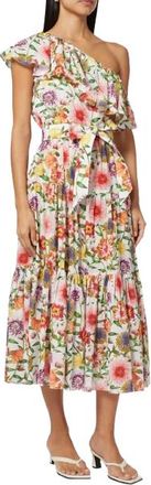 Borgo De Nor Petra Floral One Shoulder Dress Size S