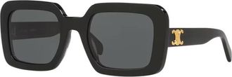 Celine Grey Square Ladies Sunglasses CL40304U 01A 56