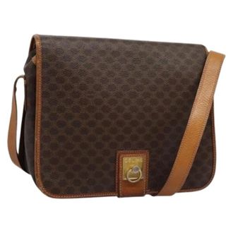 Celine Vintage Cross Body Bags, unisex, Brown, ONE SIZE, Pre-owned Canvas Cross Body Bag