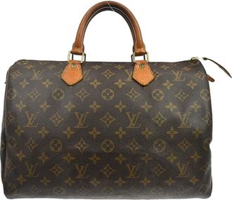 Louis Vuitton Speedy Monogram Canvas Brown Canvas Handbag (Pre-Owned)