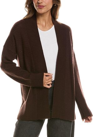 Fort&eacute; Cashmere Textured 100% Cashmere Duster Cardigan