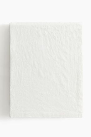 H&M Tischdecke aus Leinenmix - Weiss