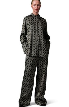 Day Birger Et Mikkelsen Phoebe Fluid Trouser in Black at Nordstrom, Size 14