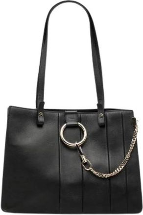 Chlo&eacute; Pre-owned Faye Tote - Dames - Vintage Shopper - Zwart - ONE Size - Leer - Vintage