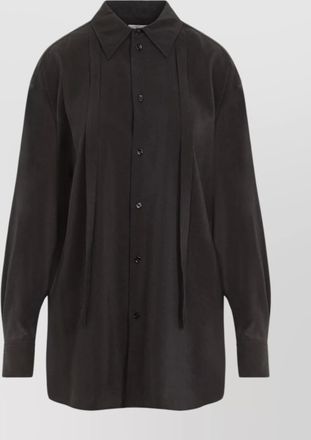 Christophe Lemaire long shirt silk blend tie