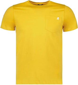 K-Way Sigur pocket cotton T-shirt - men - Cotton - M - Yellow