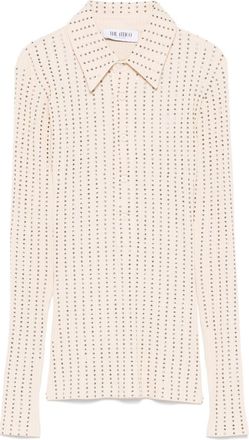 The Attico Polo con strass - Toni neutri