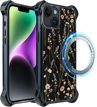 OEM Funda Ibizu Dropguard Ultra Para Iphone 14 Con Magsafe, Color Pastel Bloom, Color Midnight Garden