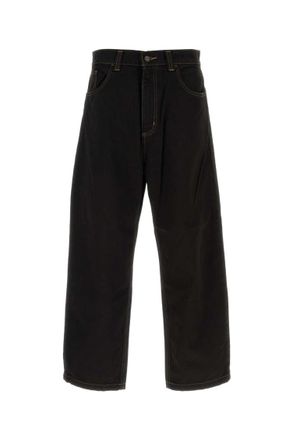 Carhartt Work in Progress Black Straight Solid Jeans