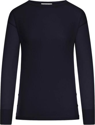 Max Mara Long Sleeve Tops - Dames - Longsleeves - Blauw - XL - Tops