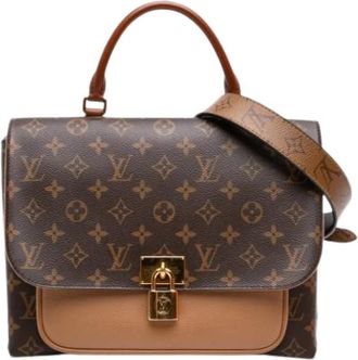 Louis Vuitton Pre-owned Marignan - Dames - Vintage Handtas - Bruin - ONE Size - Leer - Vintage