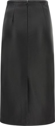 Co Lambskin Pencil Skirt - Black