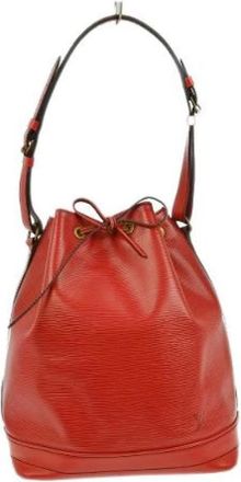 Louis Vuitton Pre-owned Bucket Bags, female, Red, Size: ONE SIZE Pre-owned Leather Bucket Bag