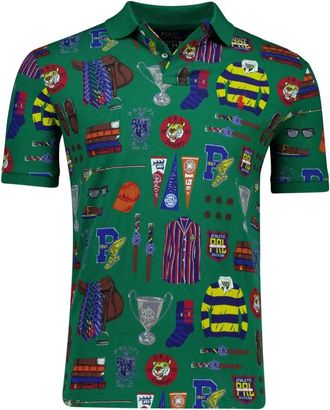 Polo Ralph Lauren Tops, Heren, Groen, XL, Groene Polo T-shirt met korte mouwen