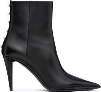 Valentino Garavani 90mm Rockstud boots - women - Lambskin/Calf Leather/Calf Leather/Goat Skin - 38.5 - Black