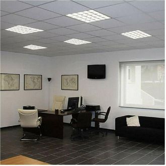 Trade Shop Trade Shop Traesio - Trade Shop - Pannello Incasso Griglia Led 55 W Plafoniera Slim Luce Fredda Naturale P595-q